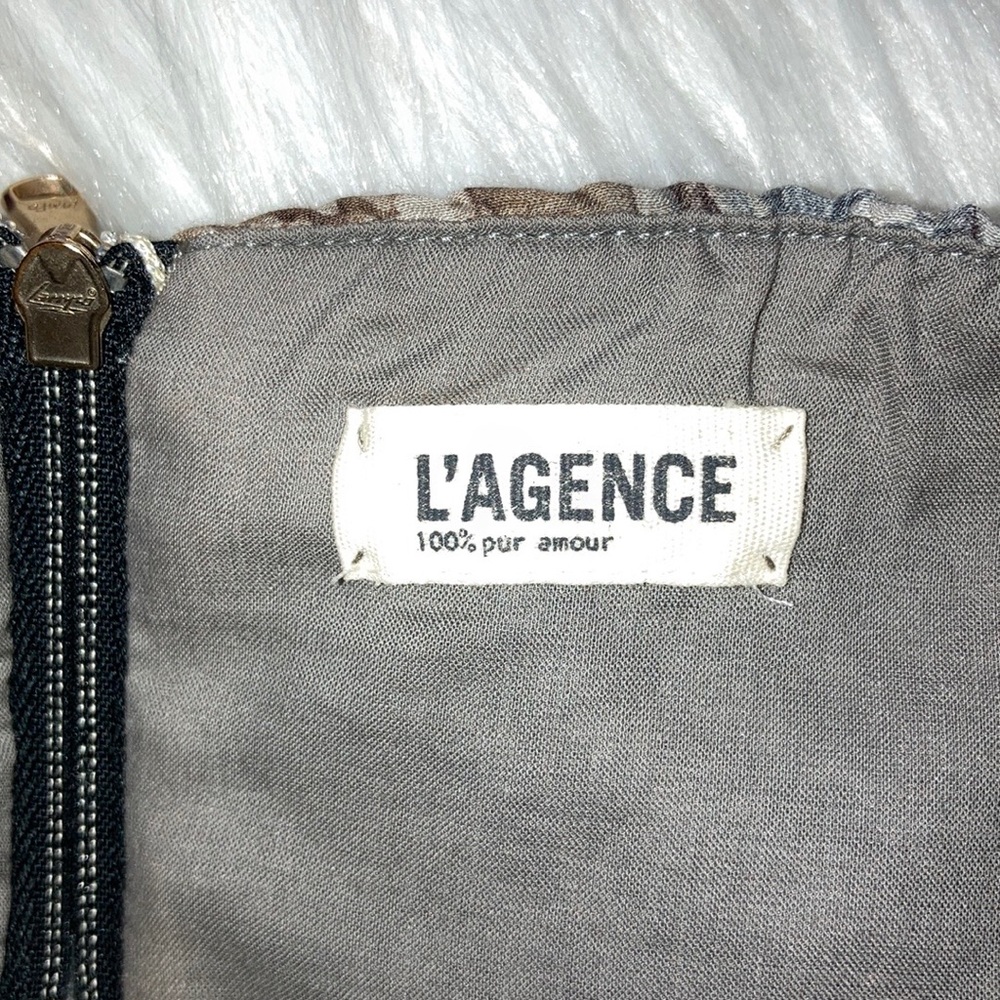 L’agence Strapless Python Snake Print Dress - image 8